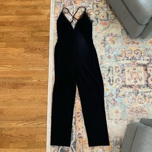 Black, cropped june & hudson jumpsuit